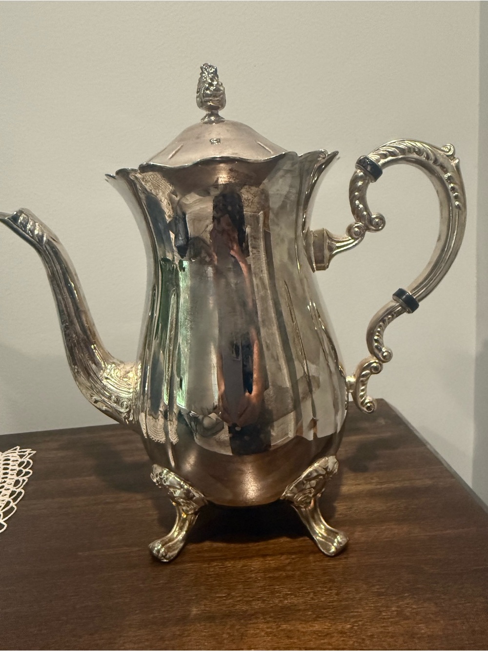 Silver Plated ColorTea/Coffee Pot - Classic Home Dining Accent